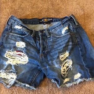 lucky brand patriotic shorts